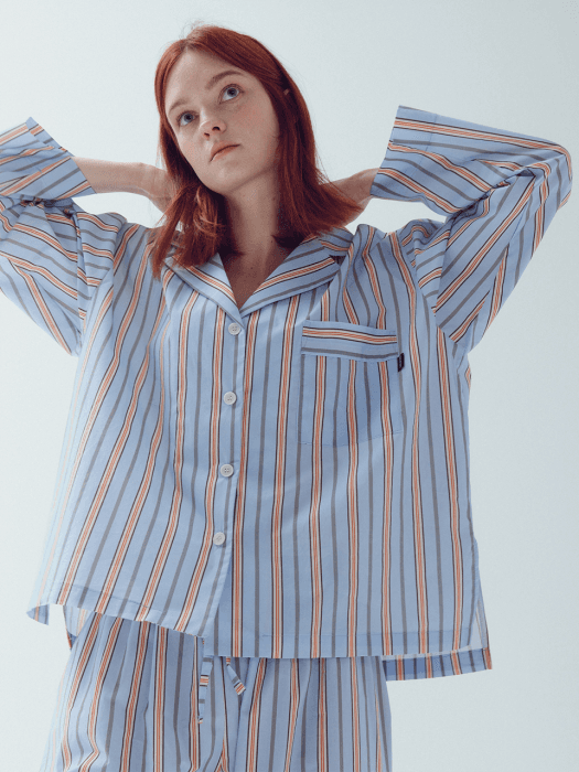 [4505-BCSHP] 발렌파자마(women) Skyblue