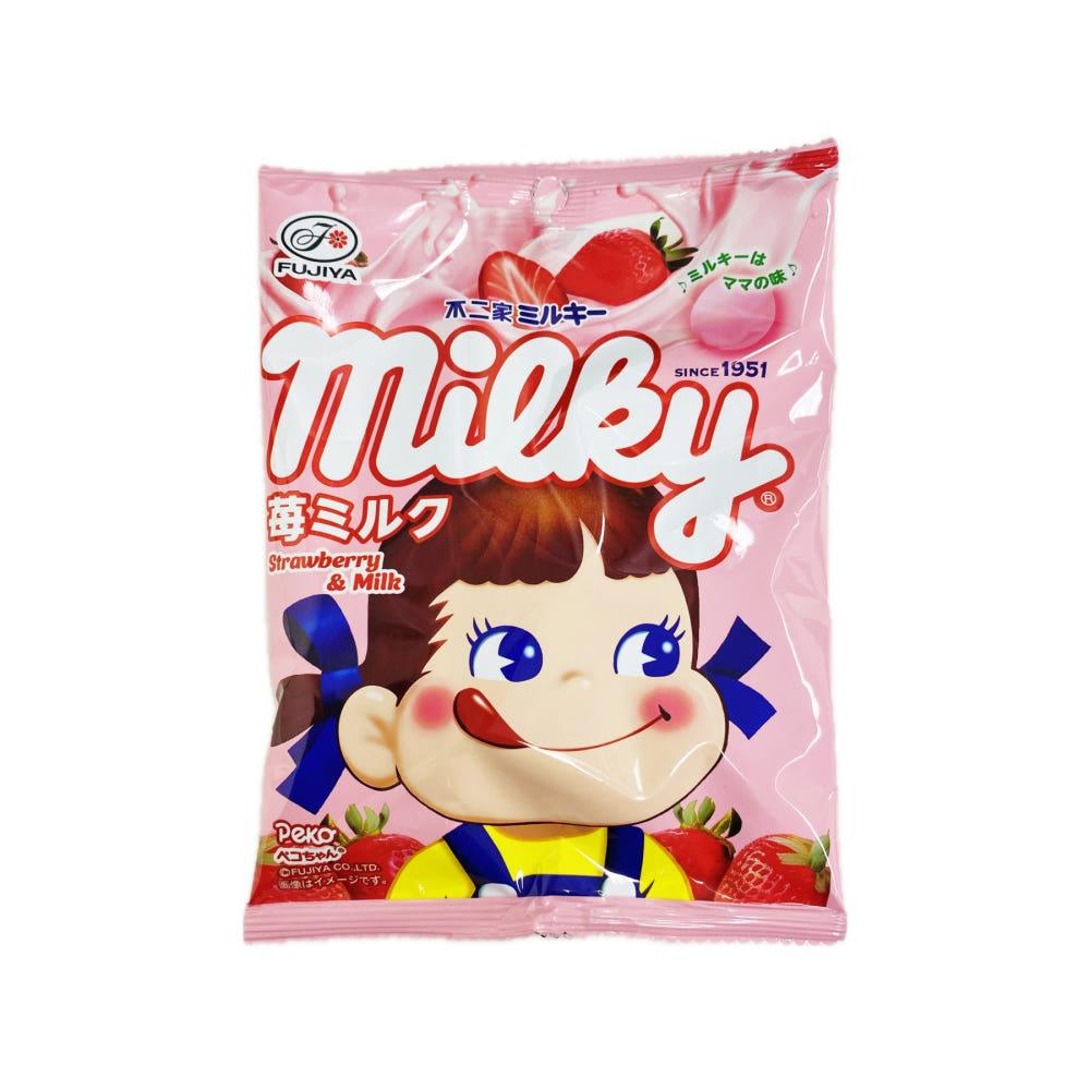 후지야 [페코짱 밀키 캔디 - 딸기 우유 맛 36g] / 일본 사탕