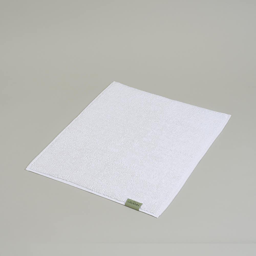 더 그란 |  풋 타월 매트 - 보더 라인 - 화이트 - L 워셔블배스매트