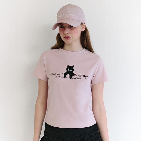 로라로라 [M사이즈 6/4 예약배송]ROLA CAT FRIENDS T-SHIRT PINK