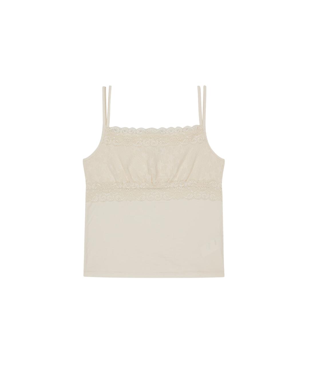 Double Strap Lace Sleevless / Yellow