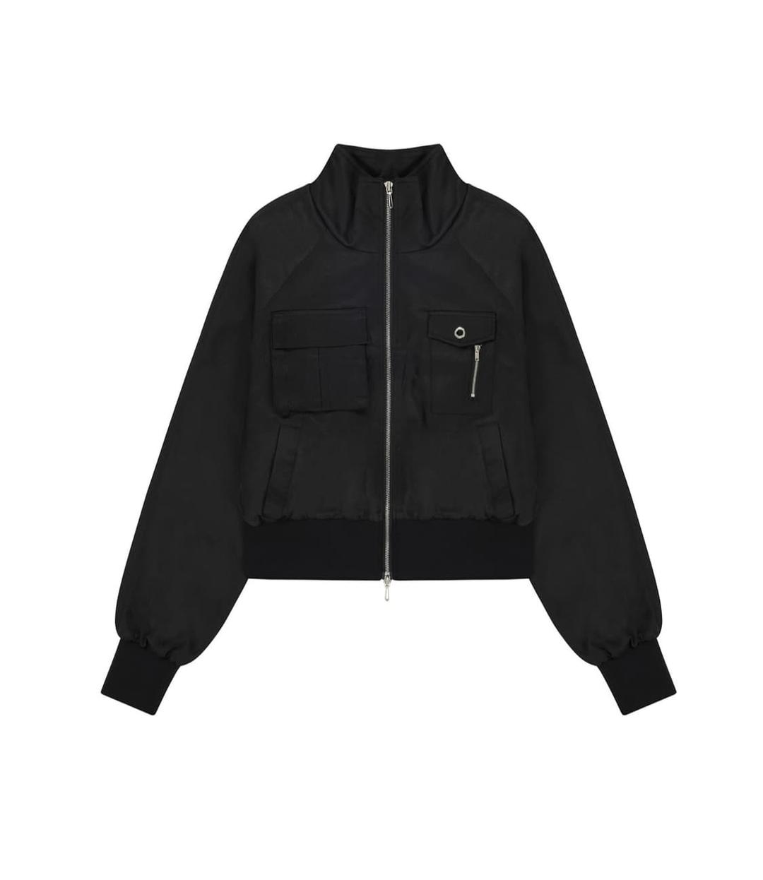 보헤미안서울 GLOSSY POCKET JUMPER, BLACK | 후루츠패밀리