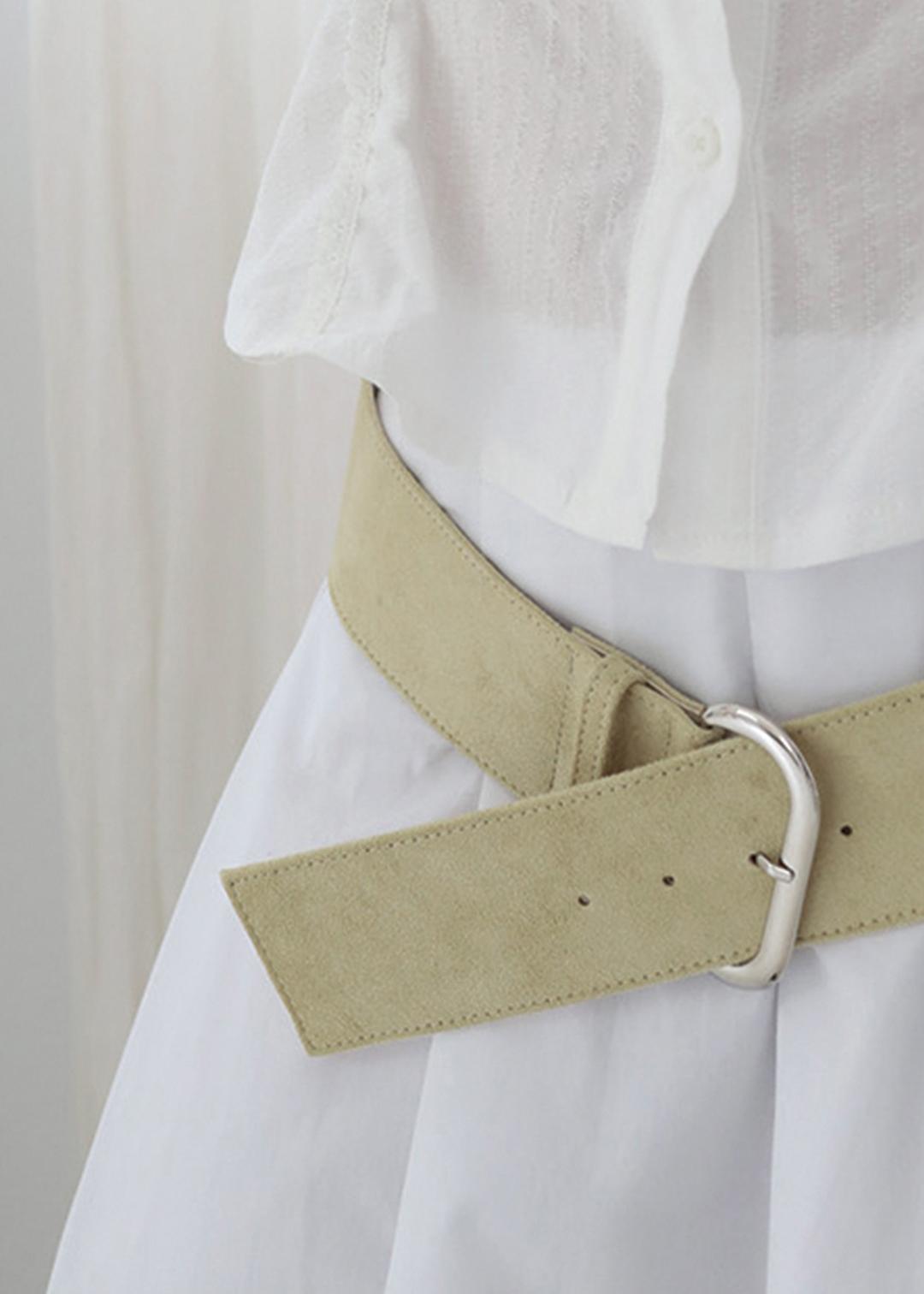 butter suede belt