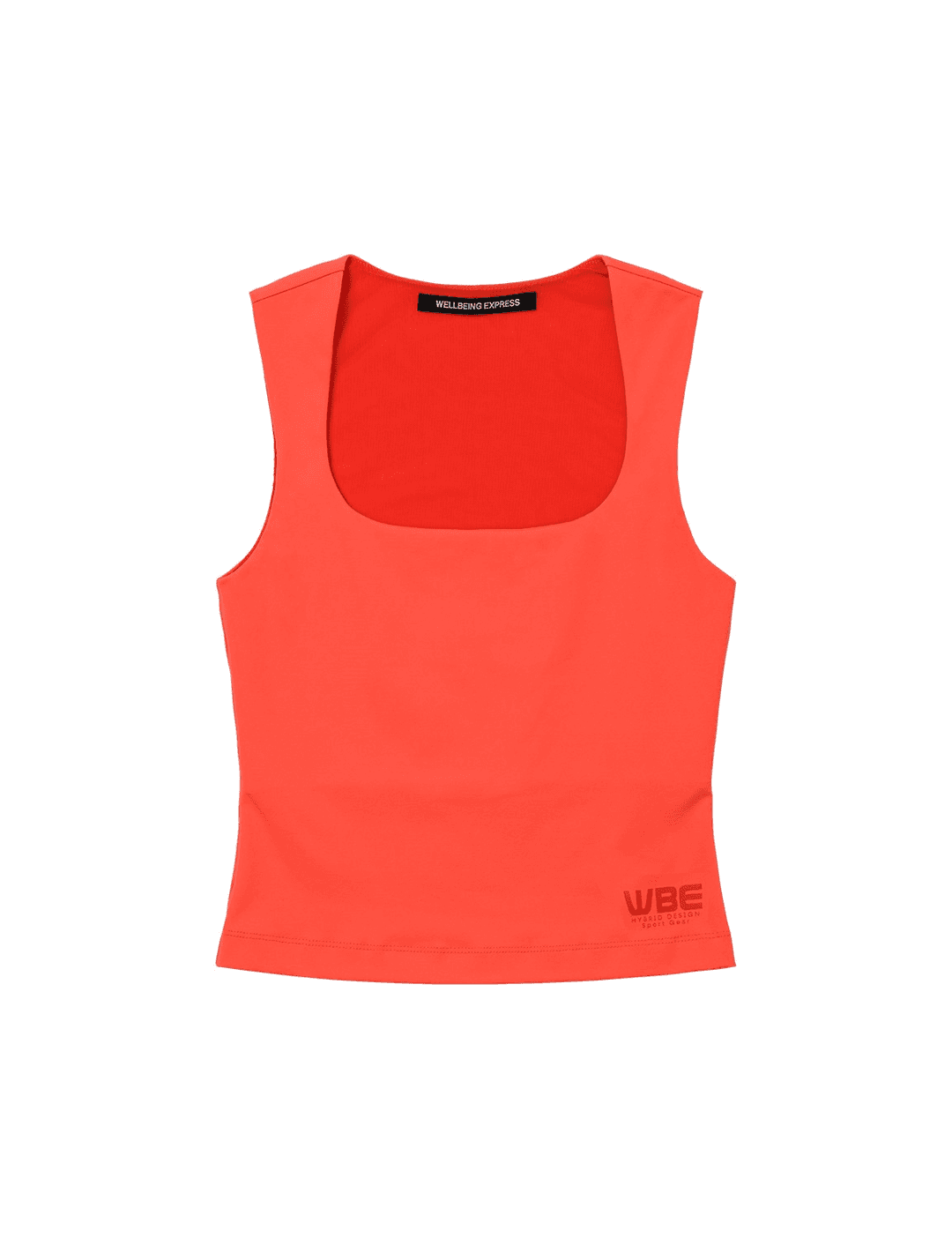 Square Neck Sleeveless Red