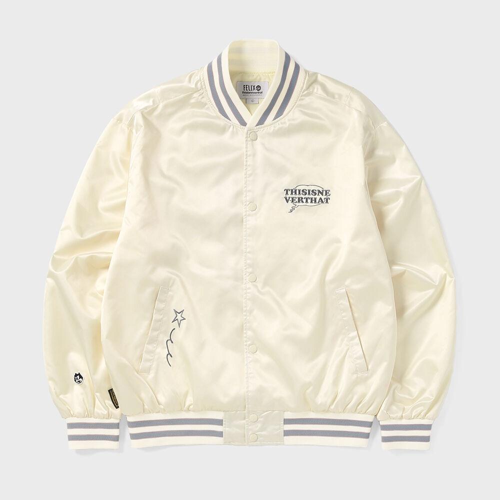 TNT Felix Satin Jacket Off White