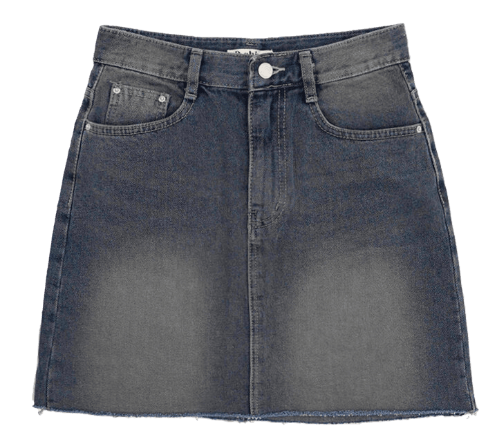 エルマティヴィンテージデニムミニスカート - 2 color