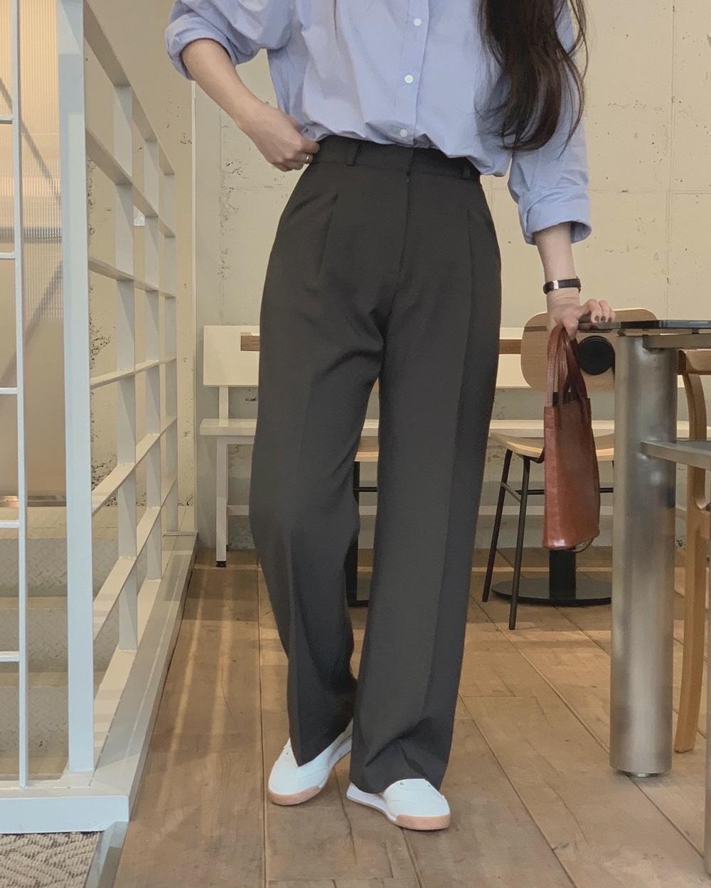 🏆BEST! 앳스프링 slacks pants (Only mutecreme)