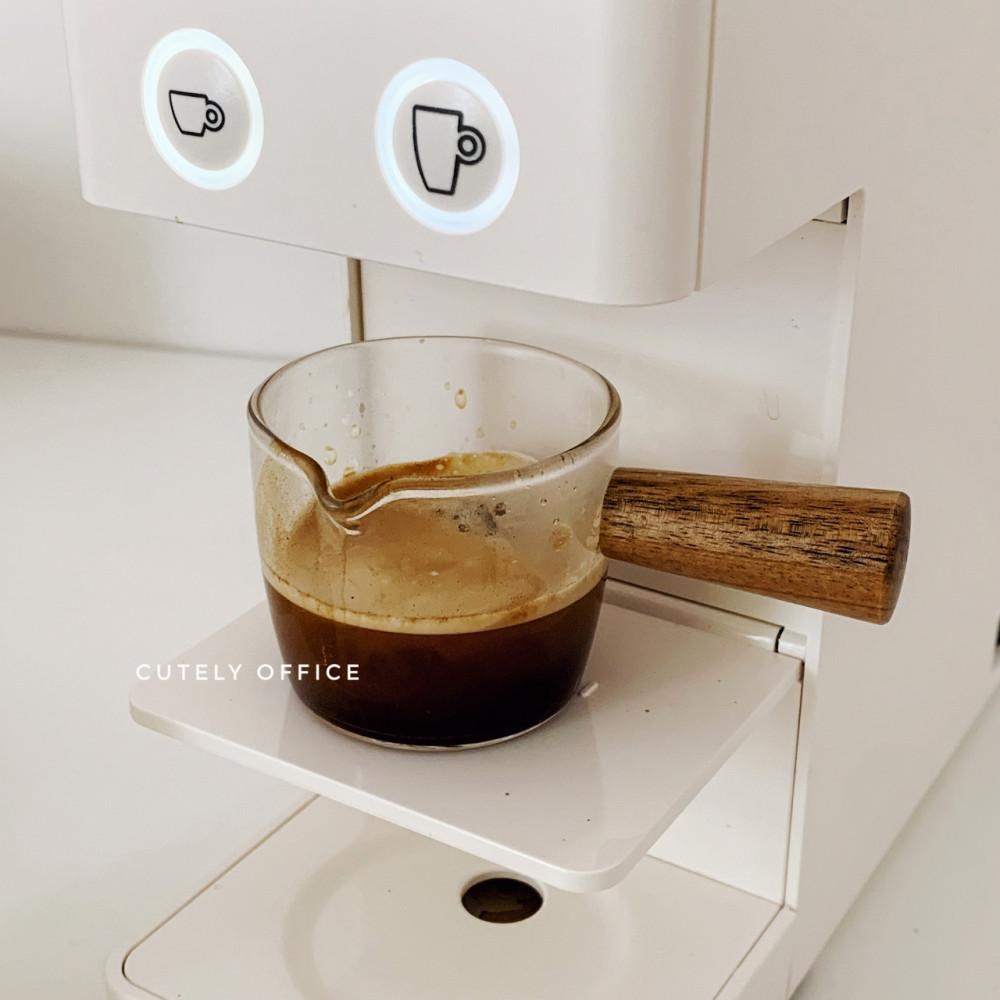 에스프레소샷잔 우드핸들 우드 아포카토잔 50ml