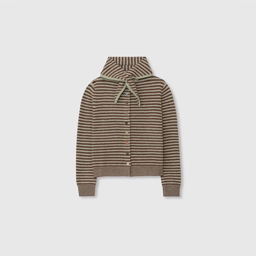 MUFFLER COMBO CARDIGAN_GREEN