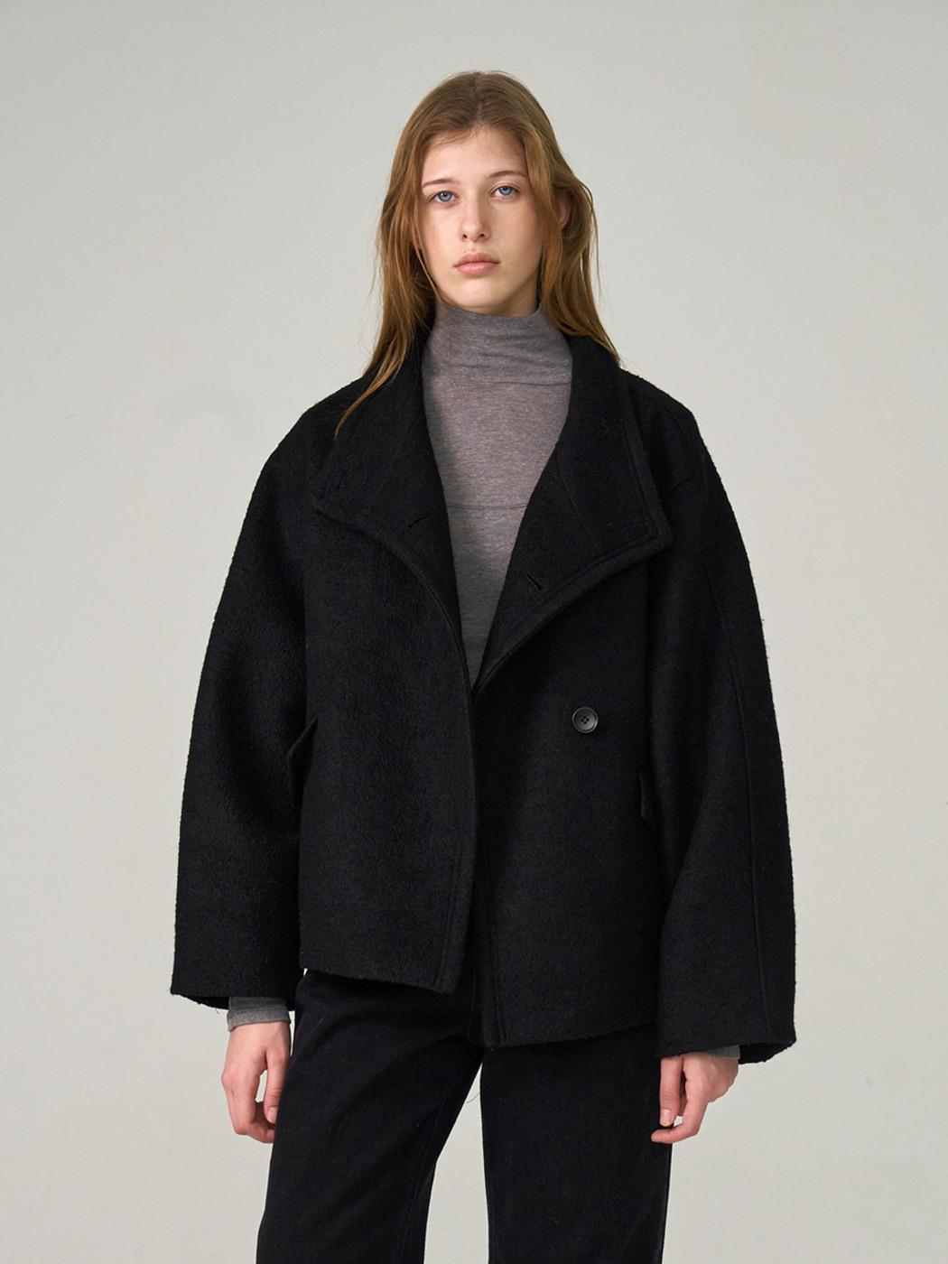 [크리에이터픽][10/27 예약배송]High Neck Cropped Quilting Coat