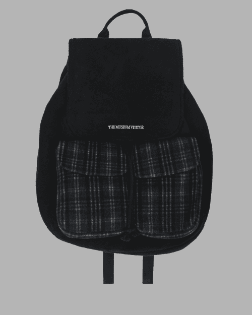 더뮤지엄비지터(THEMUSEUMVISITOR)  CHECK MIXED BACKPACK (BLACK) - 사이즈 & 후기 | 무신사