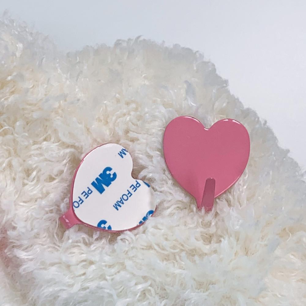 접착식 하트 후크 고리 무타공 걸이 인테리어소품 꾸꿀상점