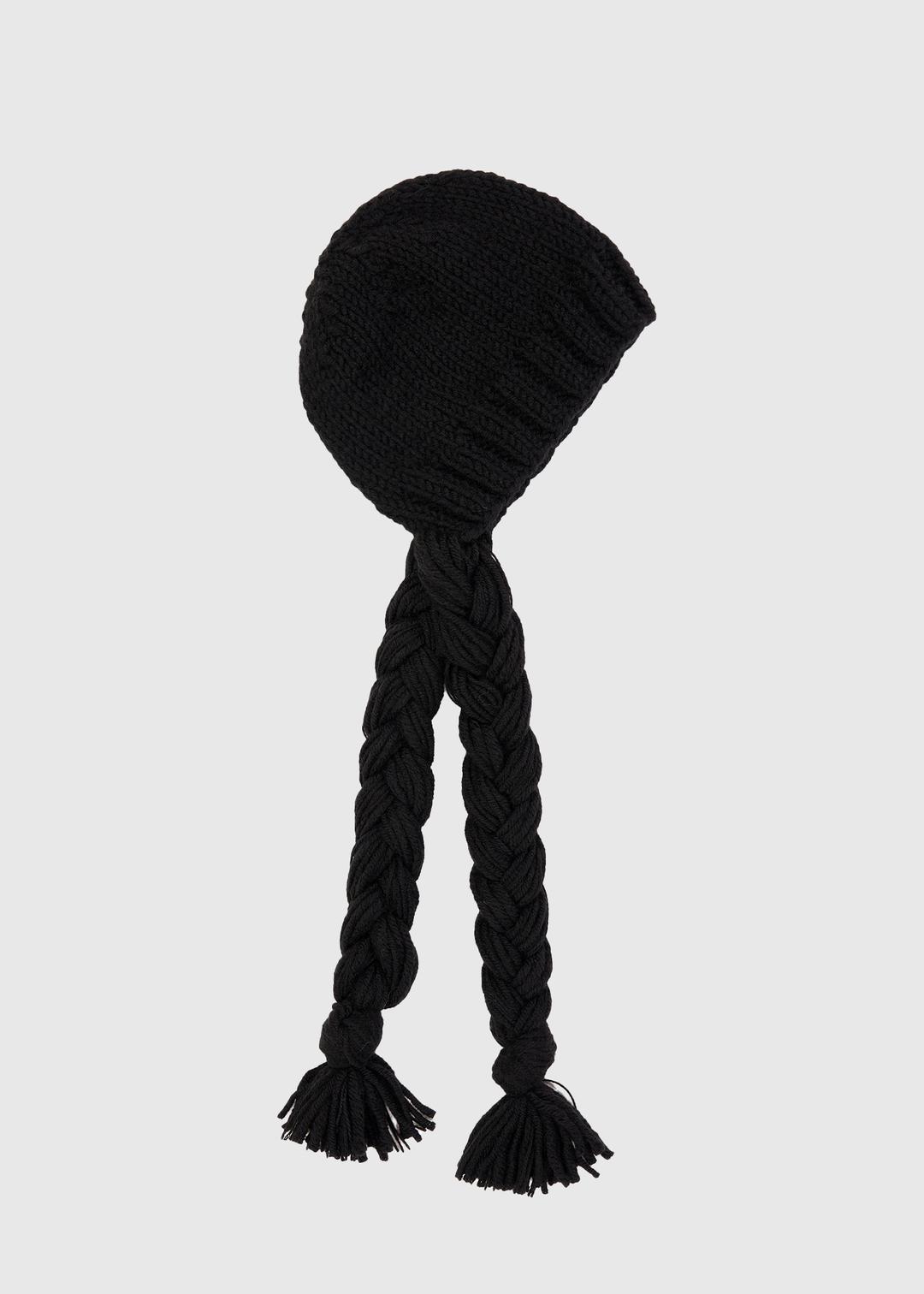 [1/03 출고] BRAIDED KNIT BEANIE - BLACK (2차 재입고)