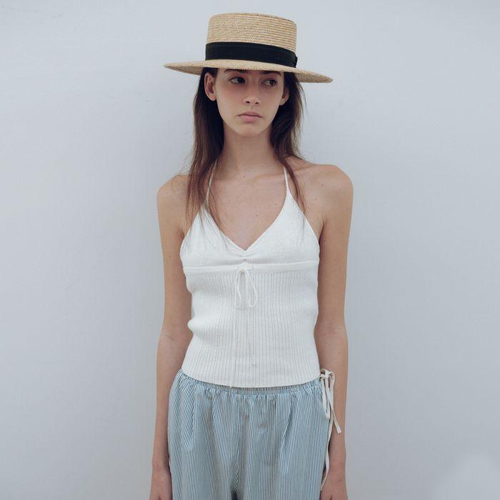 [3차 리오더] Riley halter neck knit top_2colors