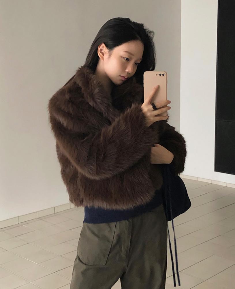 메이비베이비 Dinna Fur Jacket (2colors)