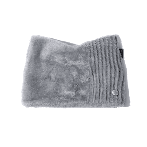 Fur Square Beanie (Grey)