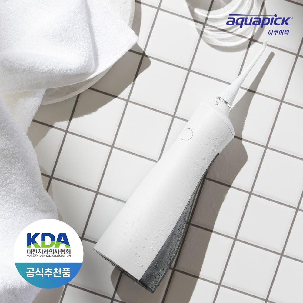 [오늘출발] 아쿠아픽 코드리스 구강세정기 AQ-230 (화이트) + 클리닝정(12개입) 증정
