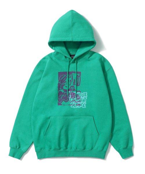 예스아이씨(YESEYESEE)  Wolf Hoodie Green - 사이즈 & 후기 | 무신사