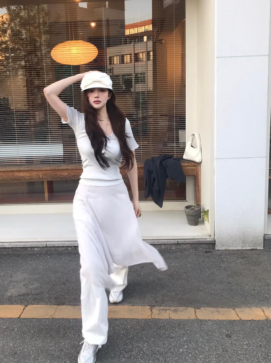 roll pleats tee (3col)