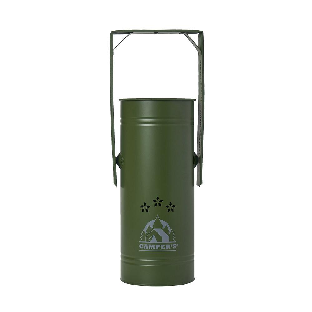 캠퍼스 메탈 인센스 챔버 감성 캠핑 용품 스틱 향 홀더 - 무광 카키 S (전용 파우치 포함)