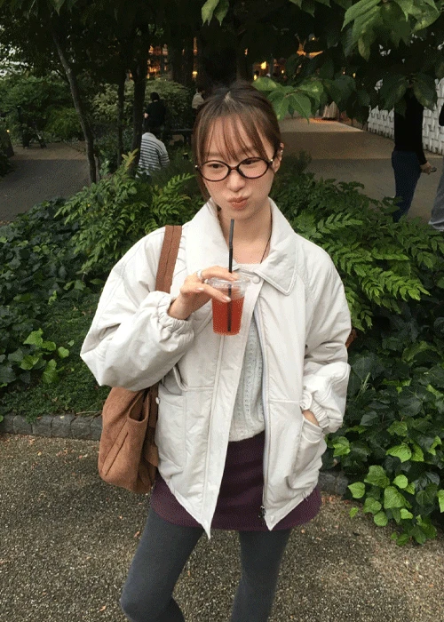 허비스 누빔 블루종 점퍼 (2 color)