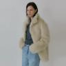 OVERSIZED FUR JACKET (BEIGE)