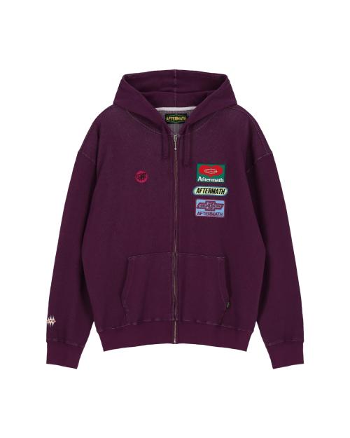 WAFFLE ZIP HOODIE (PURPLE)