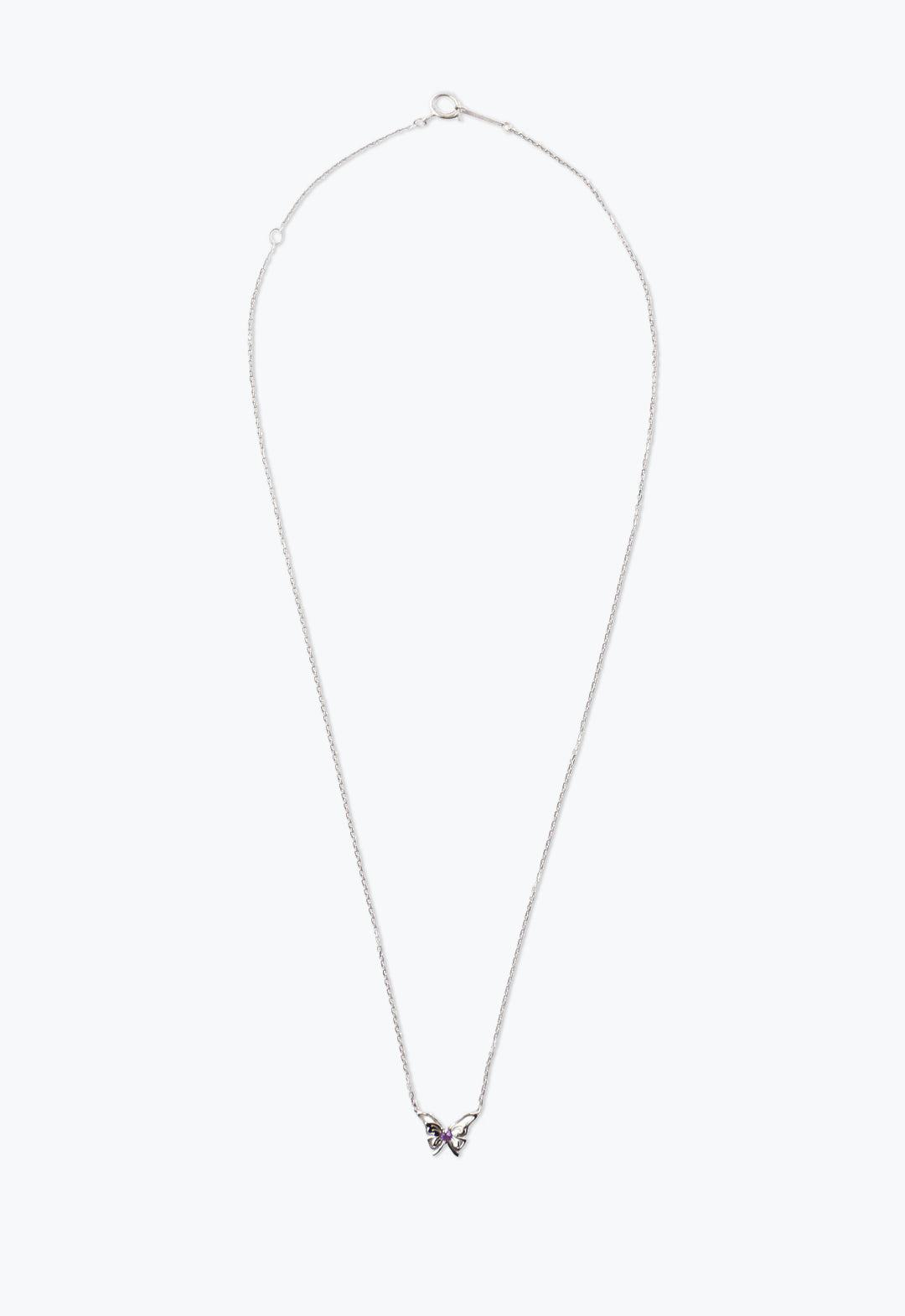 Ribbon Butterfly Necklace