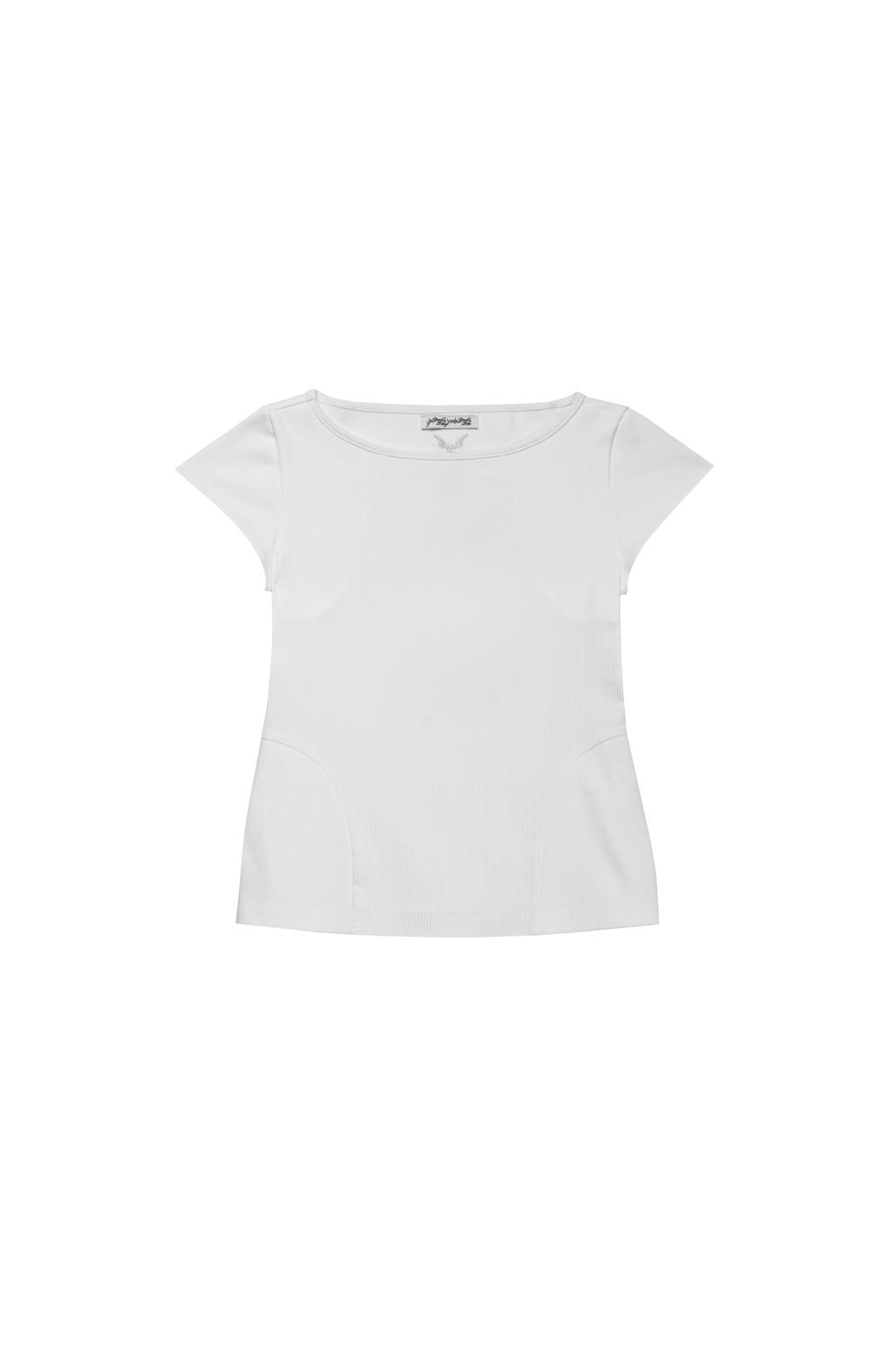 Cross shattered tee (White)