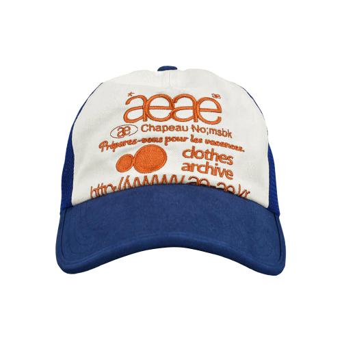 WEB LOGO MESH CAP [BLUE/ORANGE]