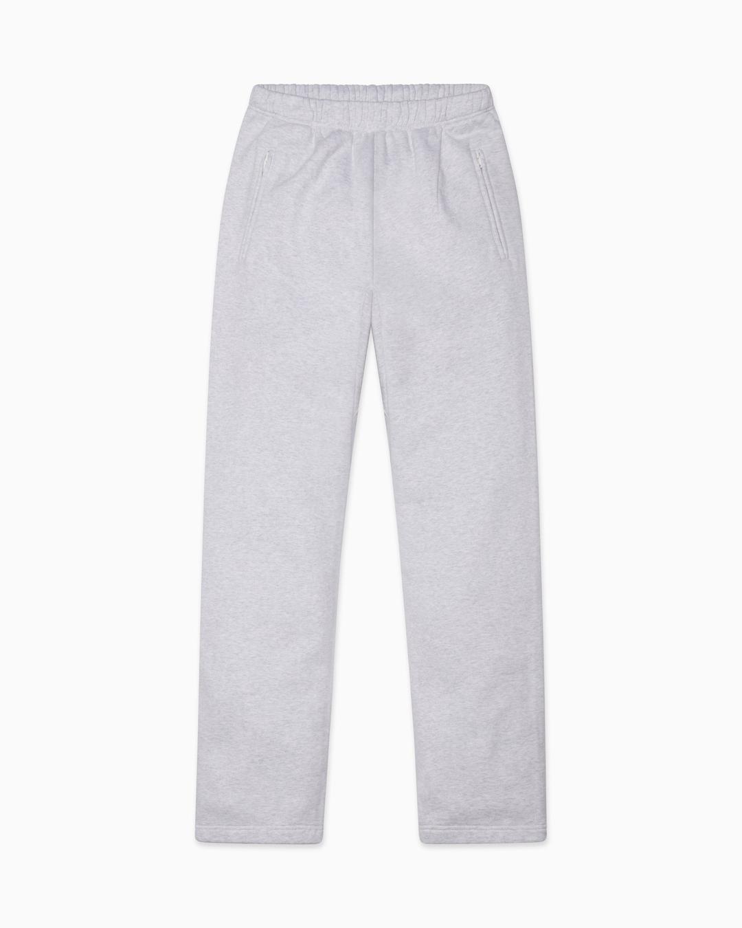 Fleece Straight Leg Pant | Light Heather Grey - XS