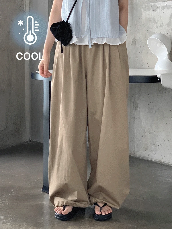 [장점대잔치🤍/초경량🪶/쿨링팬츠🧊/투웨이/비침X/여름팬츠] 시티팝 투웨이 오버핏 와이드 밴딩 팬츠