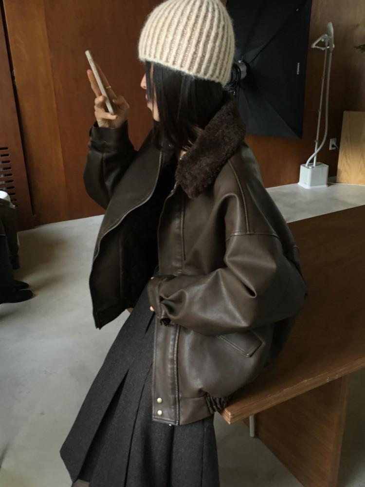 누빔 피그레더 점퍼