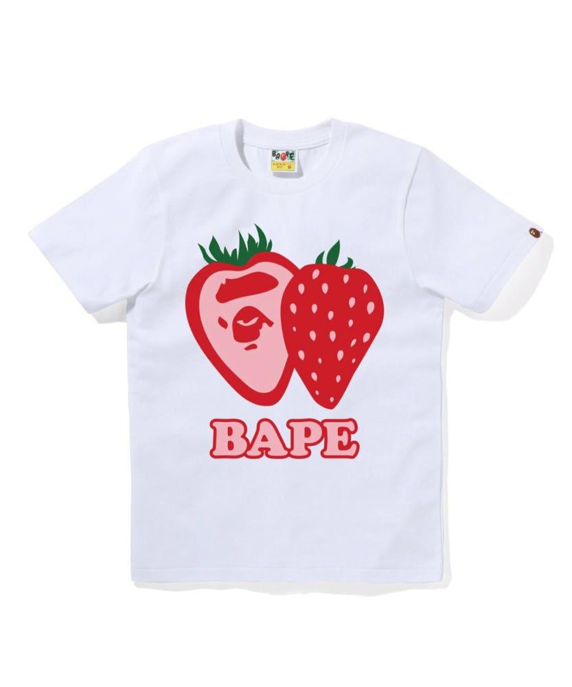 베이프 BAPE STRAWBERRY TEE 딸기 반팔 티셔츠 3컬러