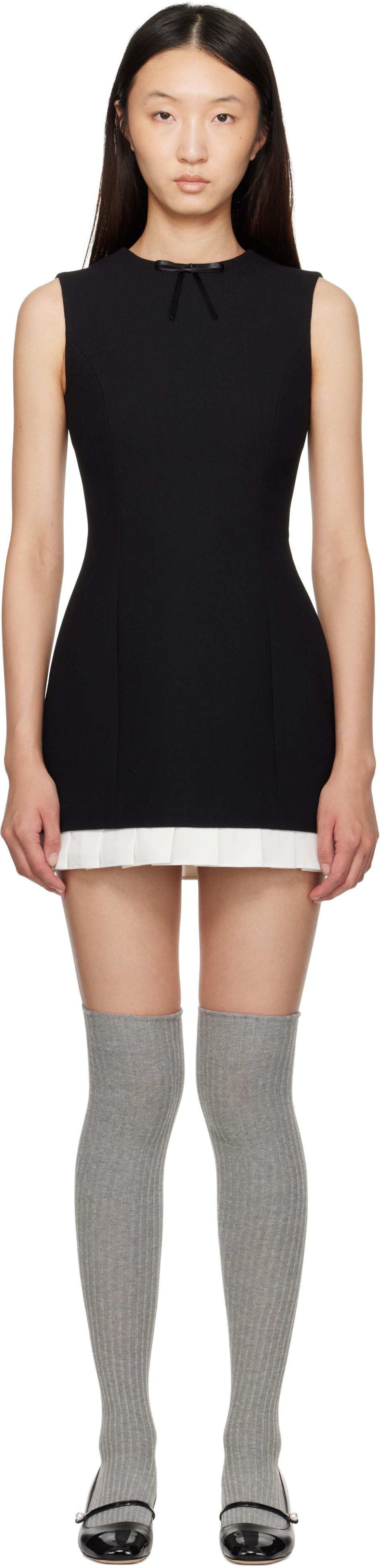 Black Sleeveless Slim-Fit Minidress