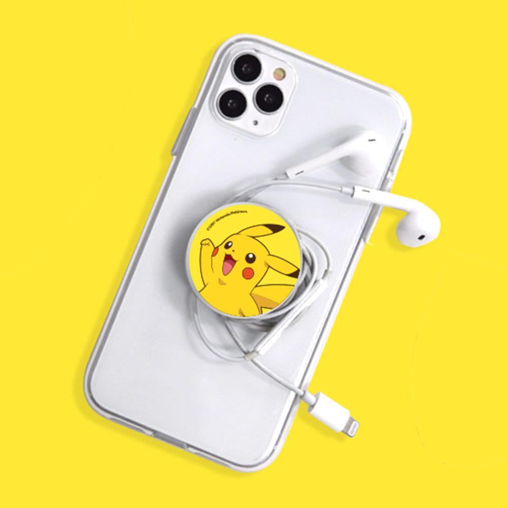 포켓몬스터 피카츄 그립 톡홀더 컬러 허브톡 캐릭터 스마트톡 거치대 굿즈