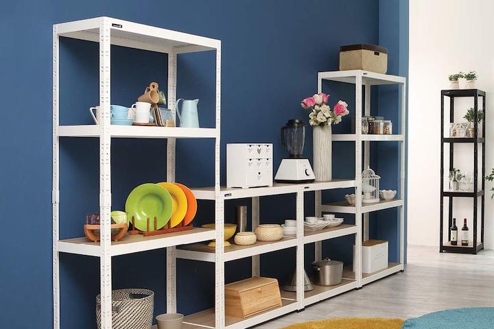 무볼트 철제 다용도 선반장 2colors (가로700~900mm) + 조립망치 증정