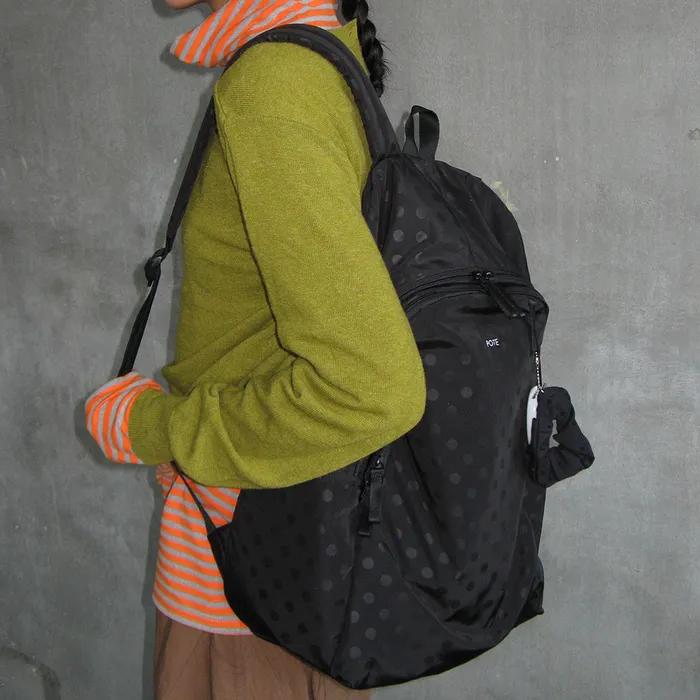0006 HideSlot Classic Backpack (L)_ Dot Black