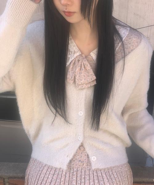 (Vintage)Angora Knit Cardigan