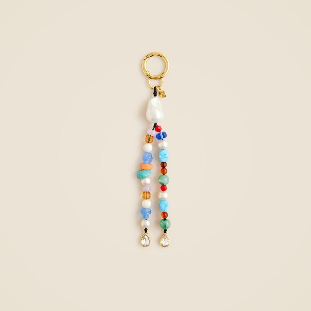 Beaded bag charm