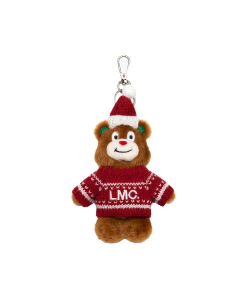 CHRISTMAS BEAR KEYRING dark brown