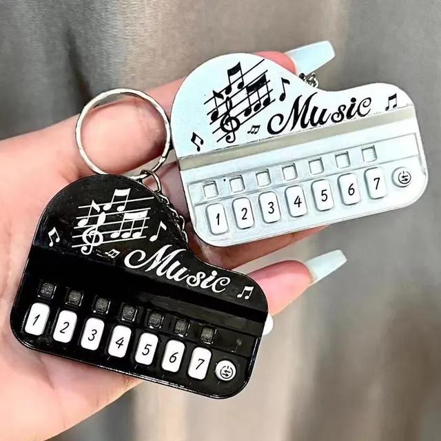 [소장각✨] 멜로디 연주 가능한 피아노 키링🎹 귀여운 미니 피아노 감성 열쇠고리🎵