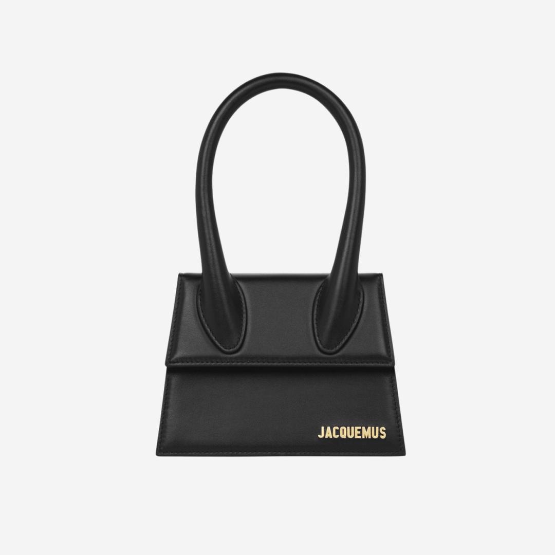 Jacquemus Le Chiquito Moyen Leather Handbag Black
