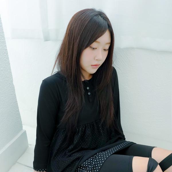 Dot flare layered top / black(8/21예약배송)