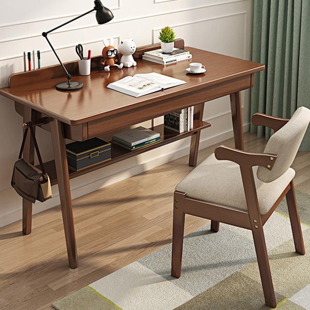 원목 모던 책상 1인용 선반형 서랍형 컴퓨터 책상