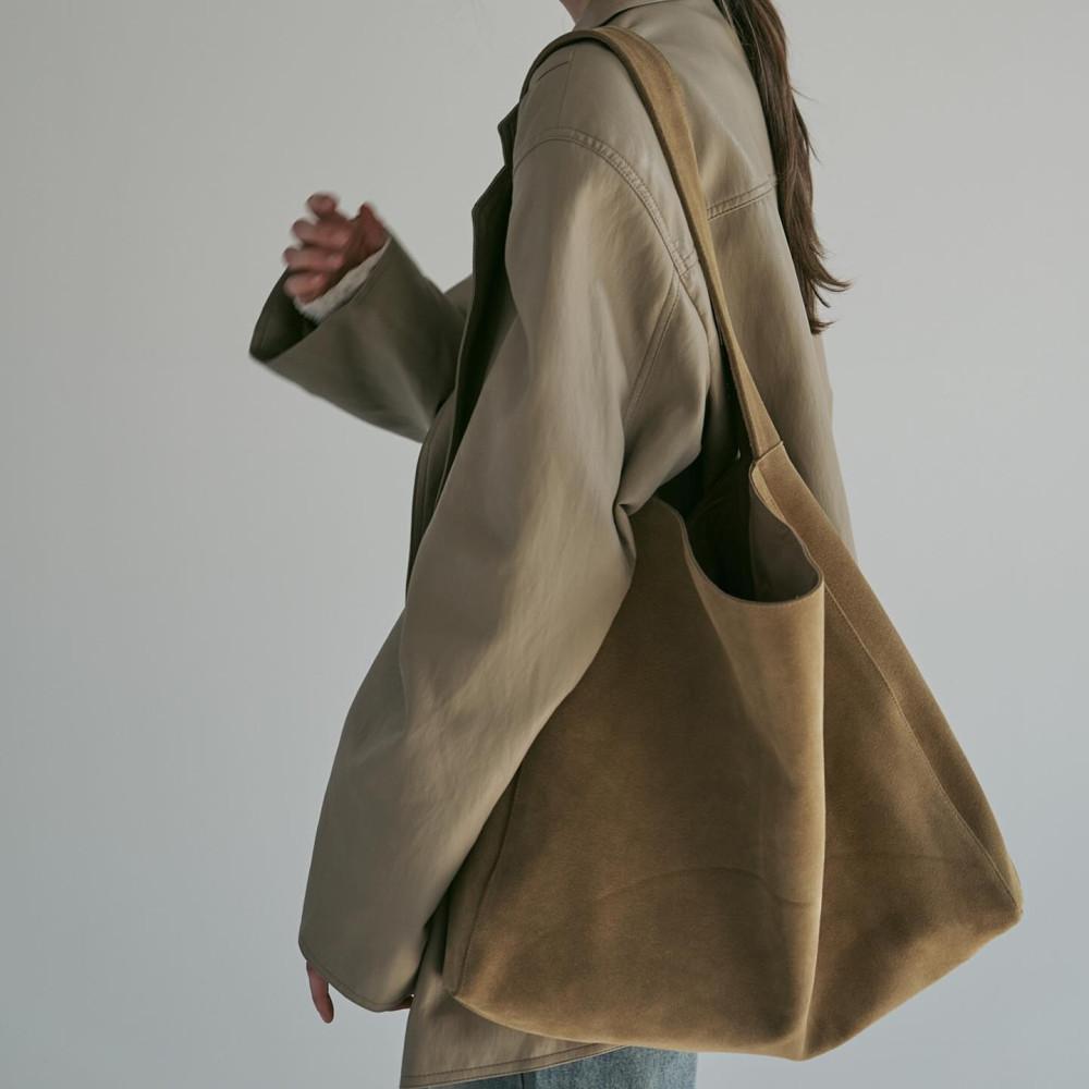 Better 베러 포그 스웨이드 백 소가죽 숄더 bag 3col