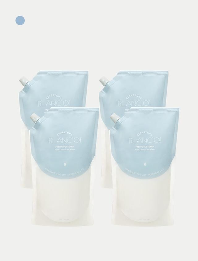 1L 리필 섬유유연제 시그니처 4개 세트