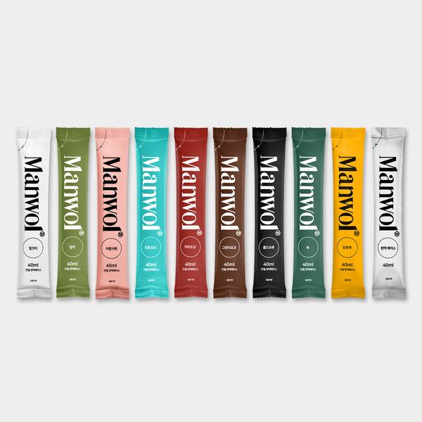 만월회 음료 원액 베이스 10종 (2개입, 12개입)