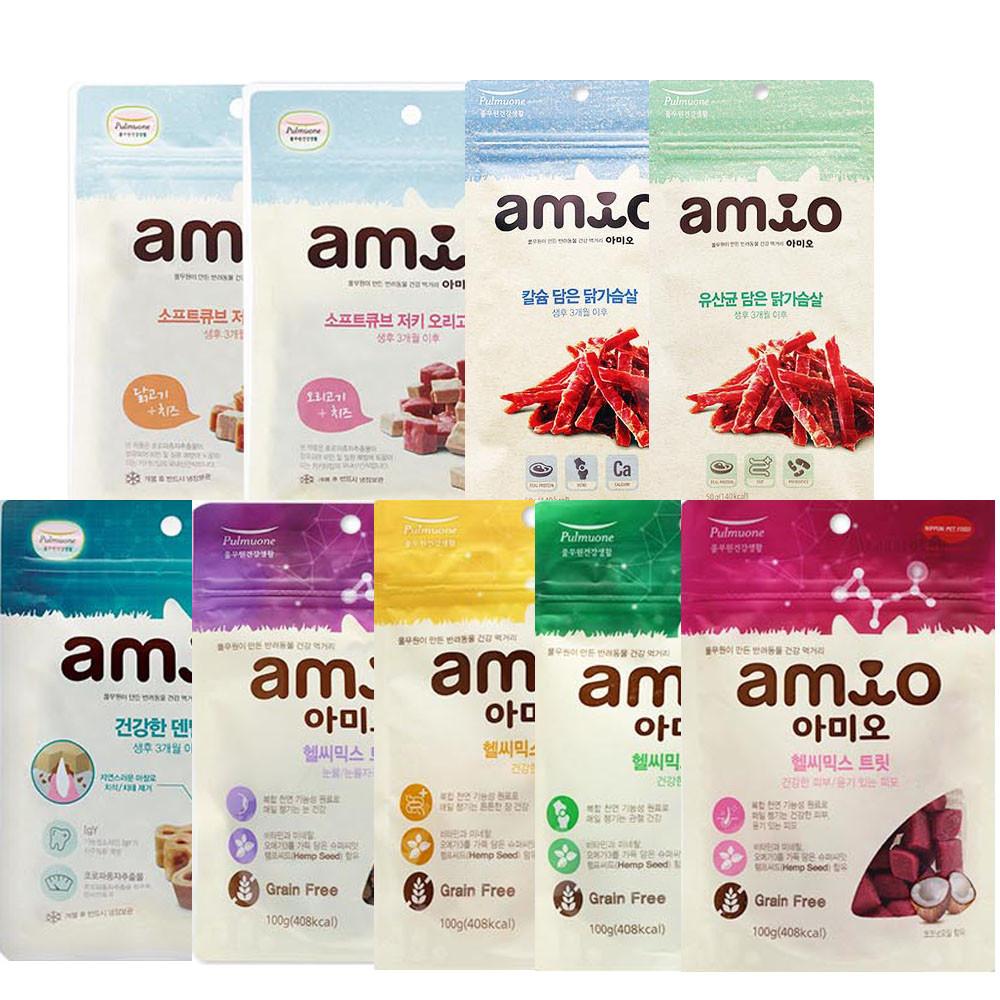 풀무원 아미오 간식 소프트큐브져키 닭고기맛100g