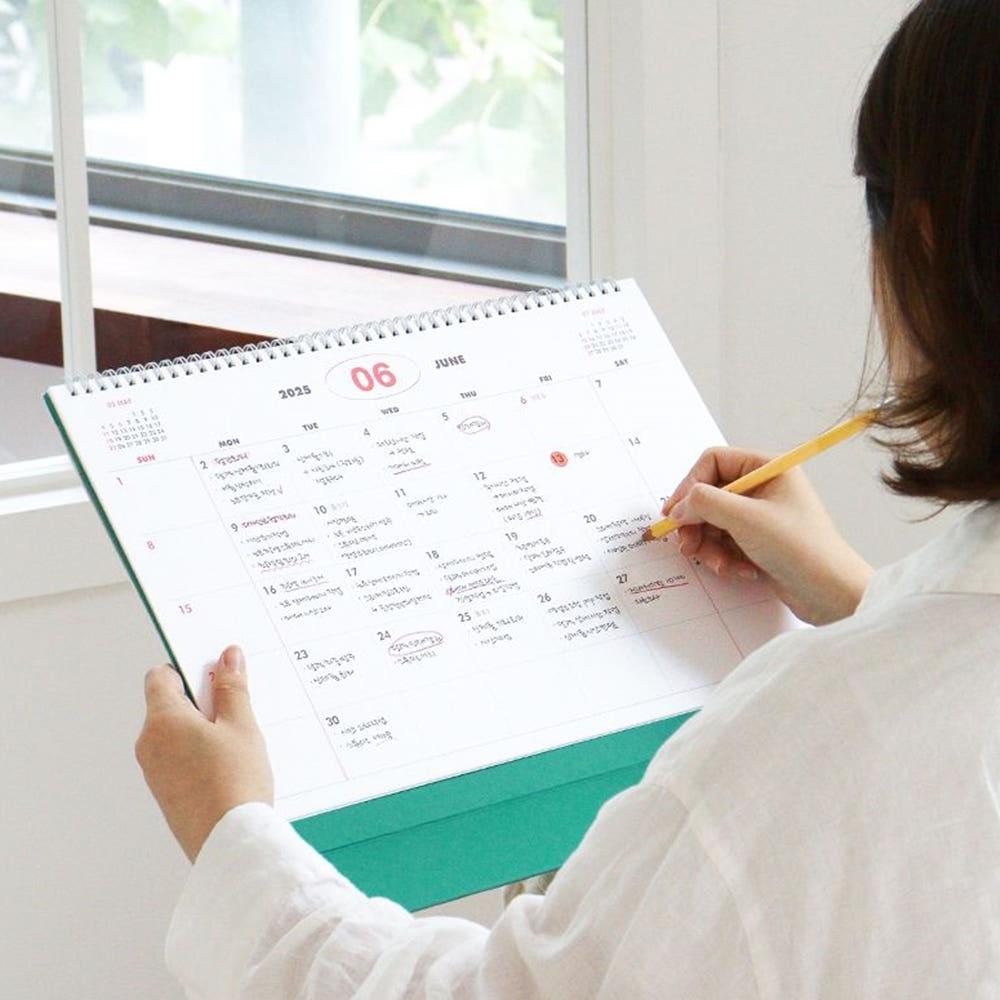 2025 B4 대형 탁상 달력 큰달력 초대형달력 스케줄 데스크 캘린더 스케줄러 업무 플래너